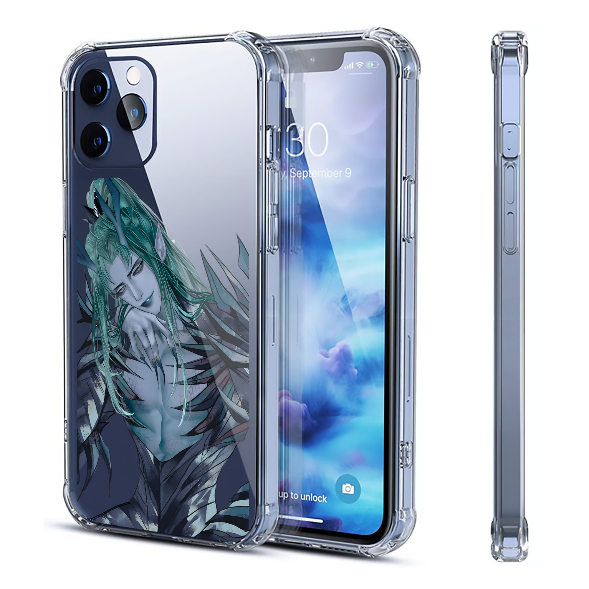 （画像用） Ne Zha 2 ナタ 魔童の大暴れ 【iPhone 12シリーズ対応】透明スマホケース（クリアソフトケース）
